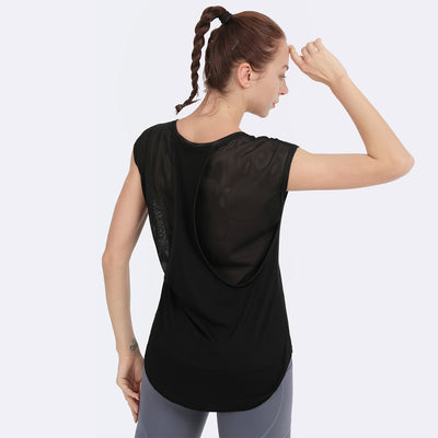 Sudadera Deportiva Mujer Mesh Patchwork Suelta - Image 5