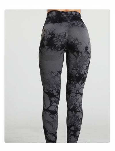 Pantalones de Yoga Levantacaderas Tie Dye para Mujer