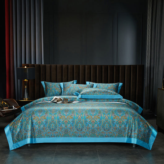 Juego de Cama 140 Algodón Satinado Estampado Digital 4 Piezas - Image 8