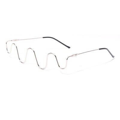 Gafas Artesanales con Diamantes - Montura Media Aro - Image 4