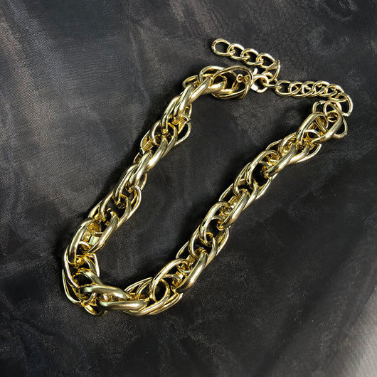 Collar Cadena Punk Metal Pesado Retro Corto - Image 5
