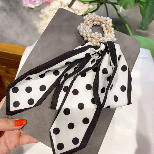 Lazo para Pelo con Perlas y Cinta Elástica para Mujer - Image 16