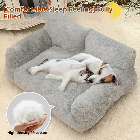 Sofá Cama Felpa Extragrande para Mascotas y Conejos - Image 4