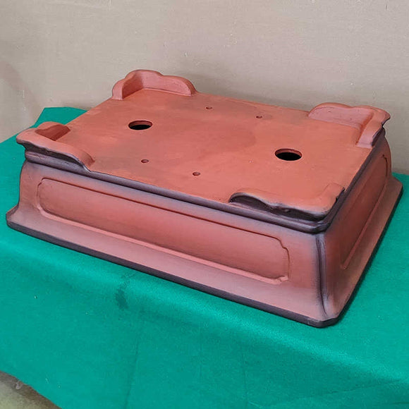 Maceta Bonsái Rectangular Estilo Antiguo con Bordes Angulares