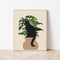 Cuadro de Lona Decorativo - Gatos y Plantas para Interiores
