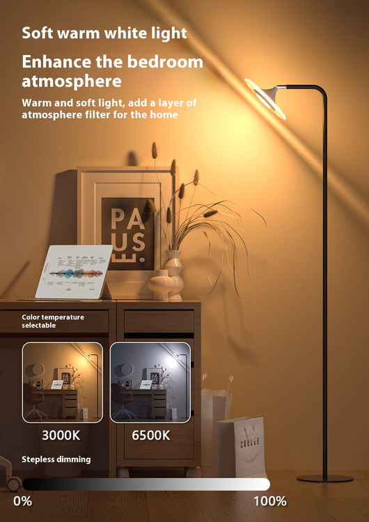 Lámpara de Pie LED para Dormitorio con Protección Ocular Avanzada - Image 8