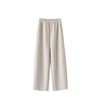 Pantalones de Lana Rectos Térmicos Talle Alto Slim Otoño Invierno - Image 4