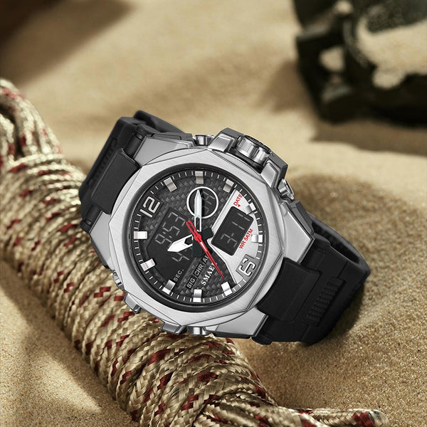 Reloj Táctico Deportivo Dual Display en Aleación Resistente