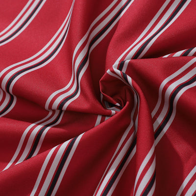 Camisa de Manga Larga con Rayas Contrastantes Estilo Estadounidense para Hombre - Image 10