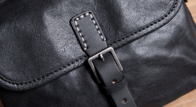 Bolso de Cuero Genuino Retro para Hombre - Artesanal - Image 15