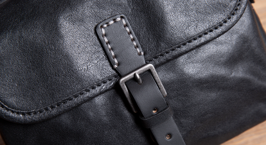 Bolso de Cuero Genuino Retro para Hombre - Artesanal - Image 15