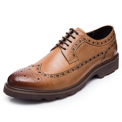 Zapatos Casuales de Cuero para Hombre con Cuña Plana y Movimiento Dinámico - Image 10