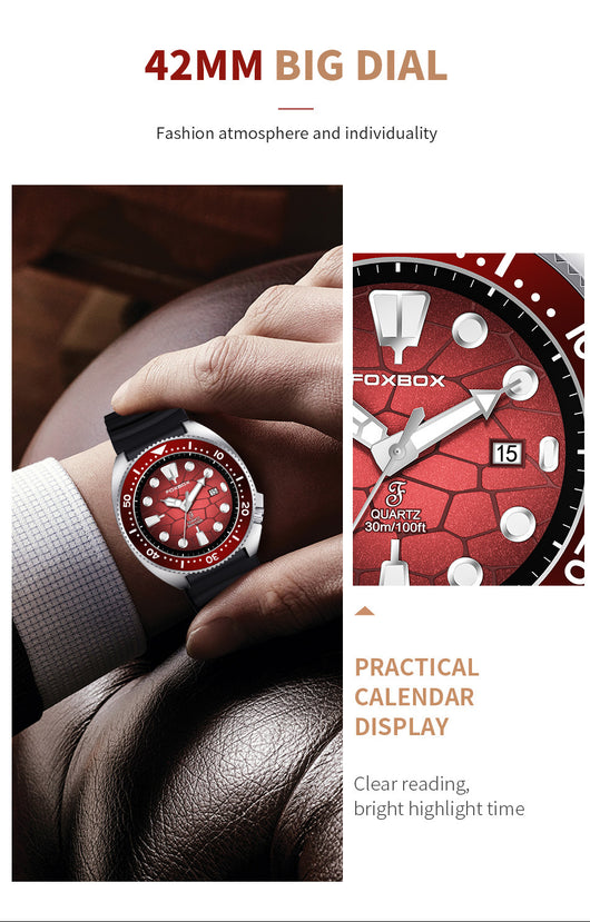 Reloj de Negocios para Hombre Cuarzo Luminoso Resistente al Agua con Bisel Rotatorio - Image 13
