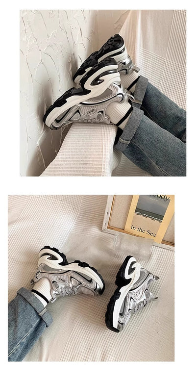 Tenis Plataforma Respirable para Mujer - Zapatillas Chunky con Altura Aumentada - Image 6