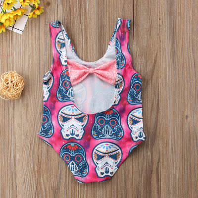 Bikini Infantil con Estampado de Calavera Cartoon - Image 4