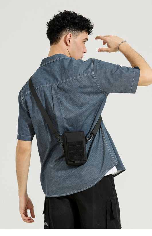 Bolsa Táctica Oxford Impermeable Estilo Coreano para Hombre - Image 13