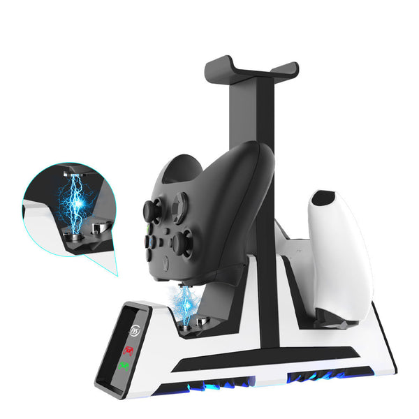 Base Multifuncional PS5/PS4 con Cargador Doble para Controles