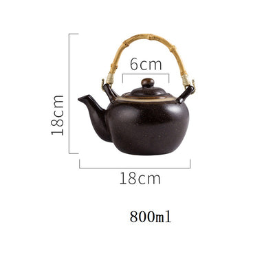Juego de Tetera y Tazas de Cerámica Japonesa Artesanal - Image 19