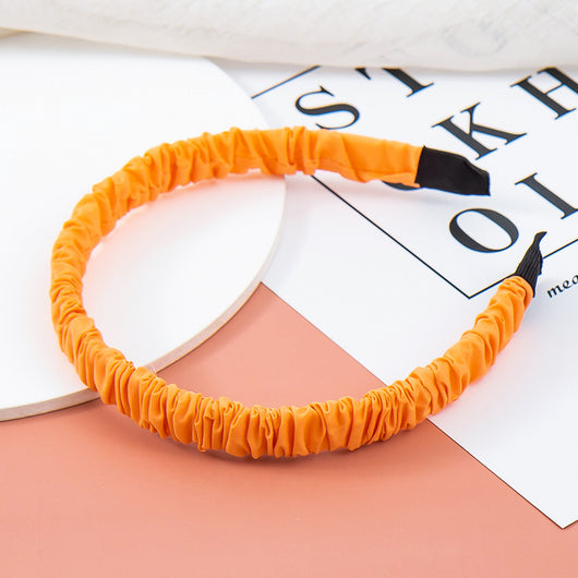 Diadema Plisada de Tela Estilo Retro Francés Versátil para Chicas - Image 25