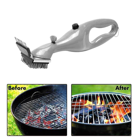 Cepillo Limpiador BBQ Acero Inoxidable