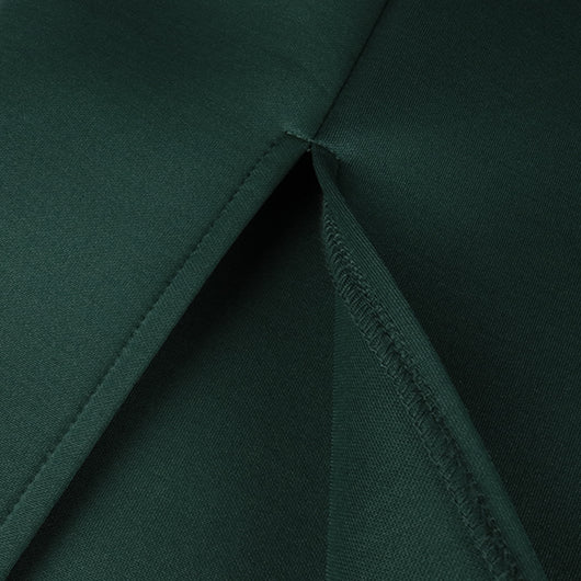 Vestido de Noche Verde Talla Grande con Abertura Elegante - Image 25