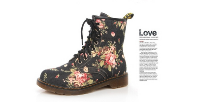 Botas Martin Estilo Vaquero Retro con Flores - Diseño Europeo Clásico - Image 3
