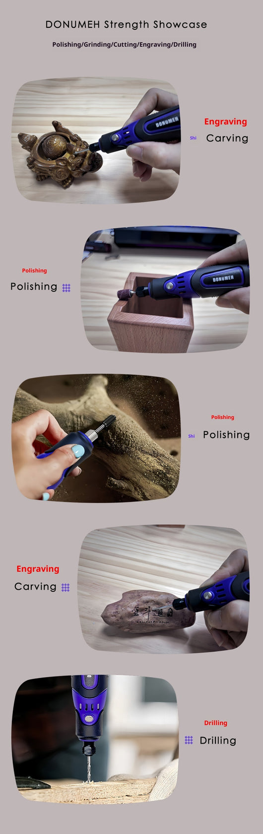 Máquina de Grabado Portátil con Taladro Eléctrico Pulidor Mini - Image 14