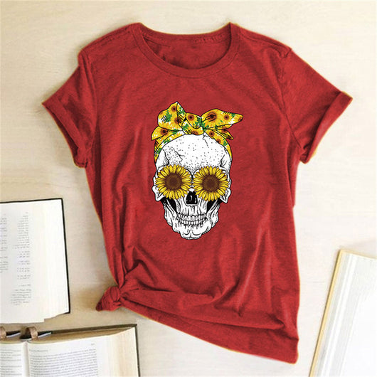 Playera Estampada Casual de Cuello Redondo - Image 6
