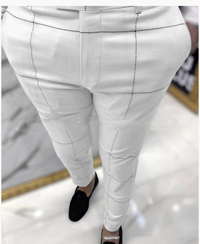 Pantalones Casuales con Estampado de Cuadros y Lunares - Image 10