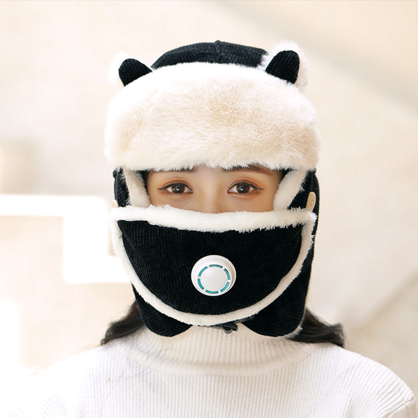 Gorro Bomber Anti-empañamiento para Mujer Estilo Ruso con Orejeras