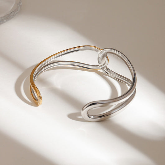 Brazalete Noria Bicolor en Oro - Image 8
