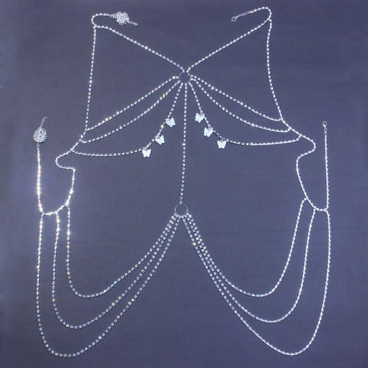 Cadena Corporal de Mariposas con Cristales Multicapa - Diseño Sexy Europeo - Image 4