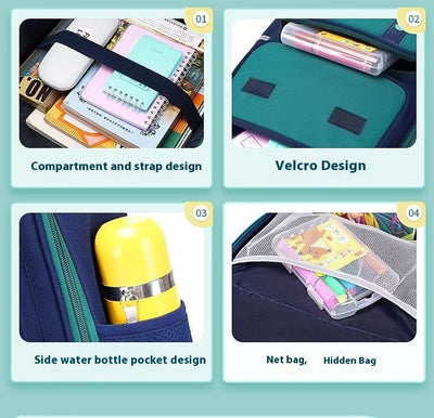Mochila Escolar Infantil de Estilo Británico Primaria - Image 16