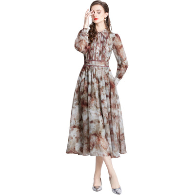 Vestido Camisero Estilizante con Estampado - Image 5