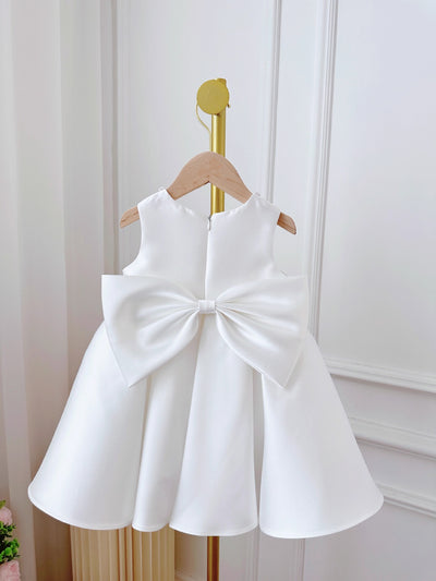Conjunto de Dos Piezas Estilo Coreano para Niña - Vestido Blanco Clásico - Image 12