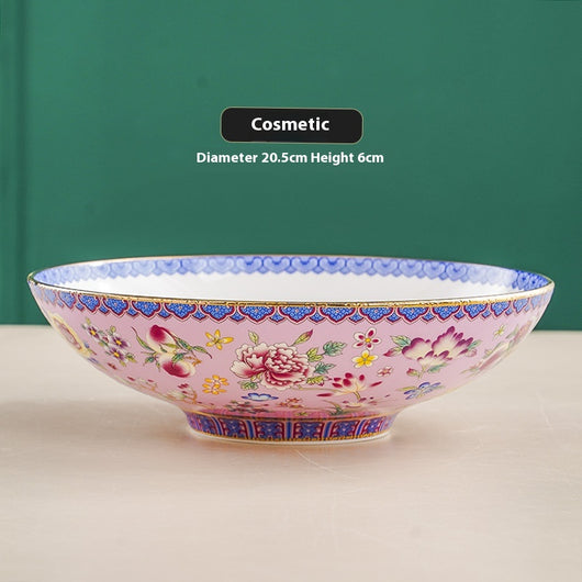 Plato de Cerámica Bambú 8 Pulgadas con Esmalte Tradicional Chino - Image 14