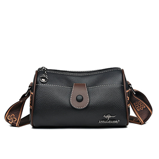 Bolso Bandolera de Cuero Minimalista Retro para Mujer - Image 7
