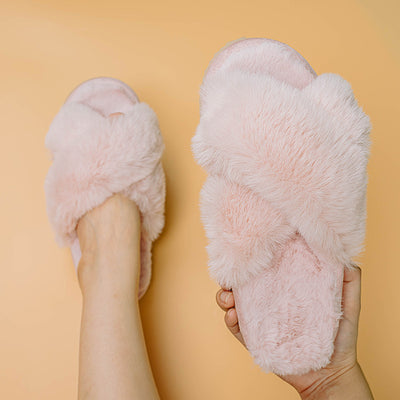 Pantuflas Peluche Cálidas para Mujer - Chanclas Suaves de Piel Sintética - Image 6