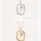 Women's Light Luxury Alphabet Sterling Plateado Collarbone Necklace P Dorado