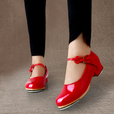 Zapatilla de Danza Niña con Suela Blanda y Moño Brillante - Image 5
