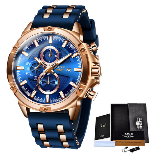 Reloj Deportivo para Hombre Cuarzo Correa Silicona Resistente al Agua - Image 8