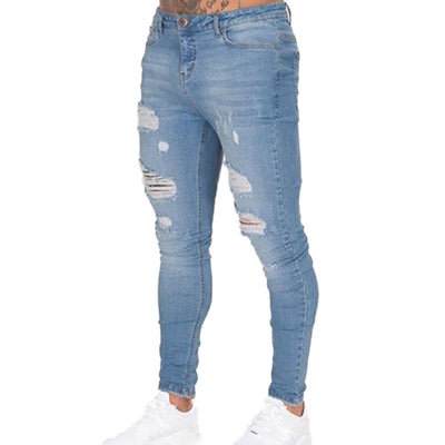 Jeans Rotos Ajustados de Cintura Alta Estilo Europeo - Image 5