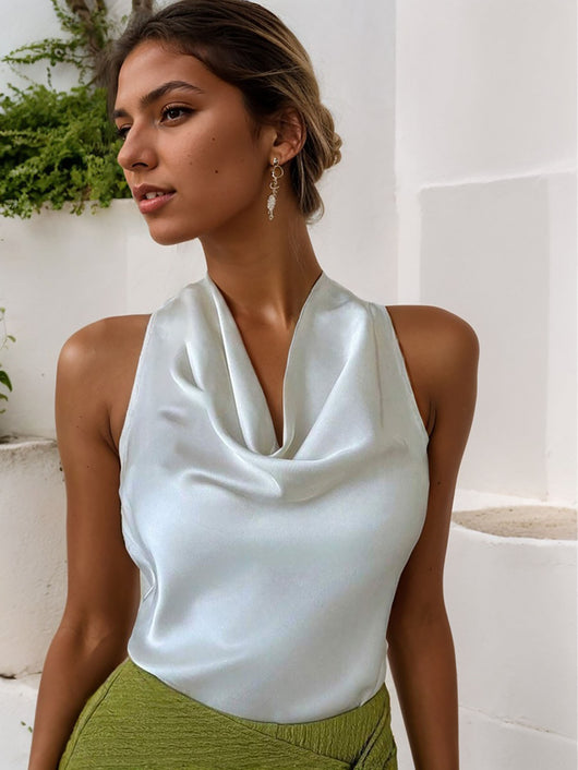 Blusa Elegante sin Mangas con Cuello Halter y Espalda Descubierta - Image 32