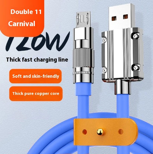 Cable de Carga Rápida Zinc Alloy para Móvil - Transferencia de Datos - Image 6
