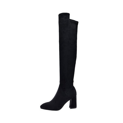 Botas de Invierno Caña Alta para Mujer con Forro Polar y Elástico - Image 6