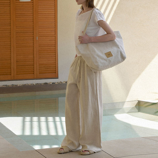Pantalón Recto Largo Minimalista con Bolsillos Dobles para Mujer - Image 2