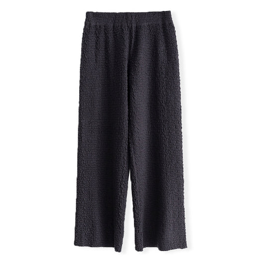 Pantalón Ancho de Lana Tejida con Caída Elegante para Mujer - Image 8