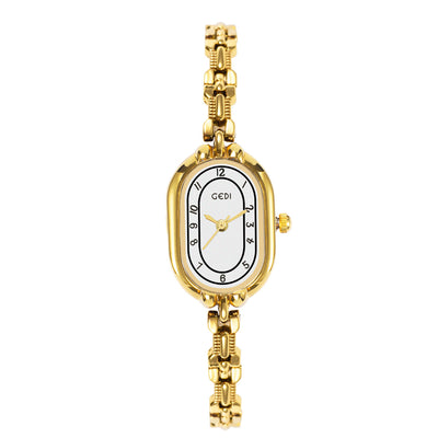 Reloj de Pulsera Cuarzo Ovalado Retro con Diseño Fritilaria de Alta Calidad - Image 9