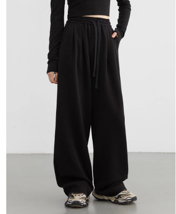 Pantalones Casuales de Cintura Alta con Cordón y Forro Polar - Image 15
