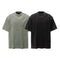 Camiseta Oversized Efecto Gastado con Costuras de Diseño